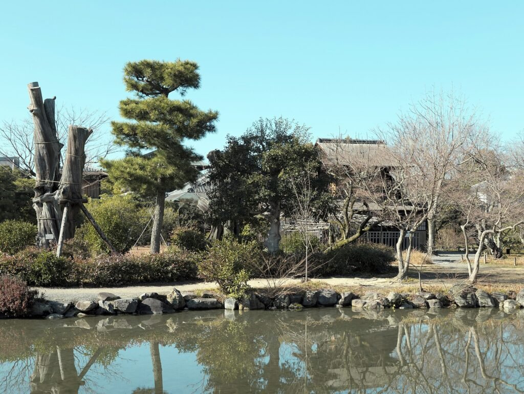 The pond garden at Shosei-en, Higashi Hongan-ji's detached garden
