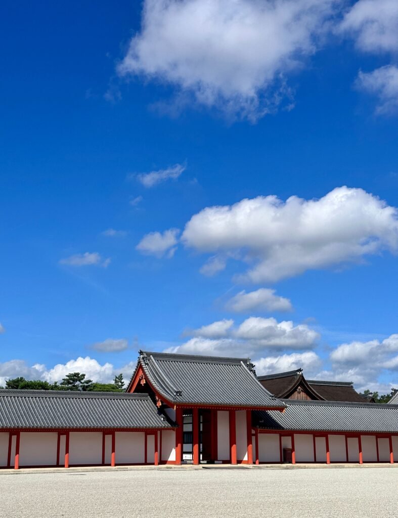 Traditional architecture within the Kyoto Imperial Palace grounds