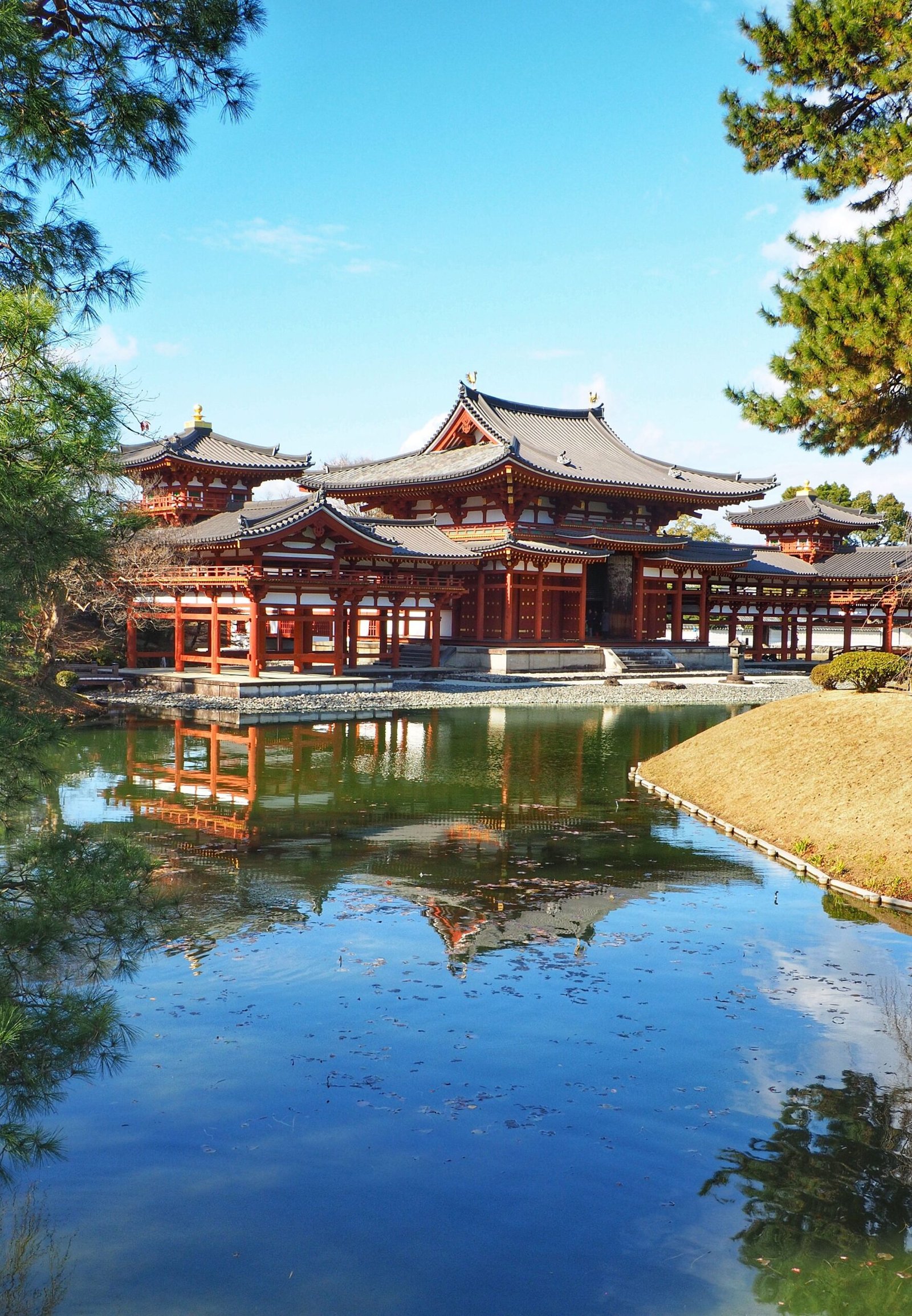Scenic view of Byodo-in Temple in Uji, Japan