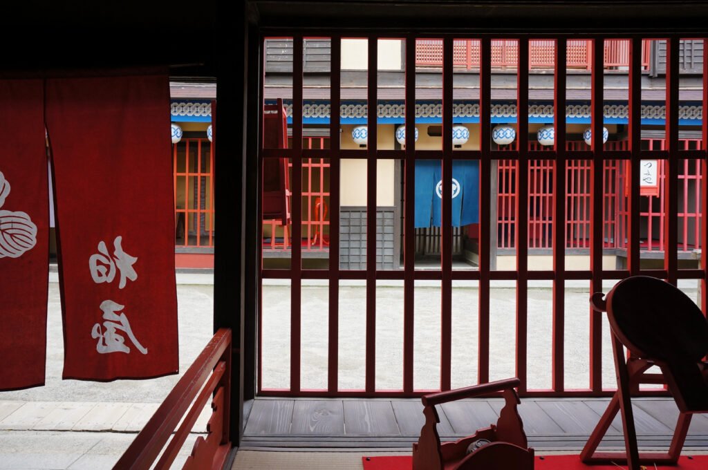 Recreated Edo-period street set at Uzumasa Kyoto Village (Toei Kyoto Studio Park)