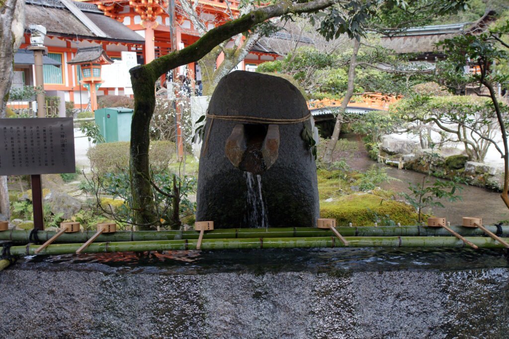 The main worship hall at Kamigamo Shrine in Kyoto