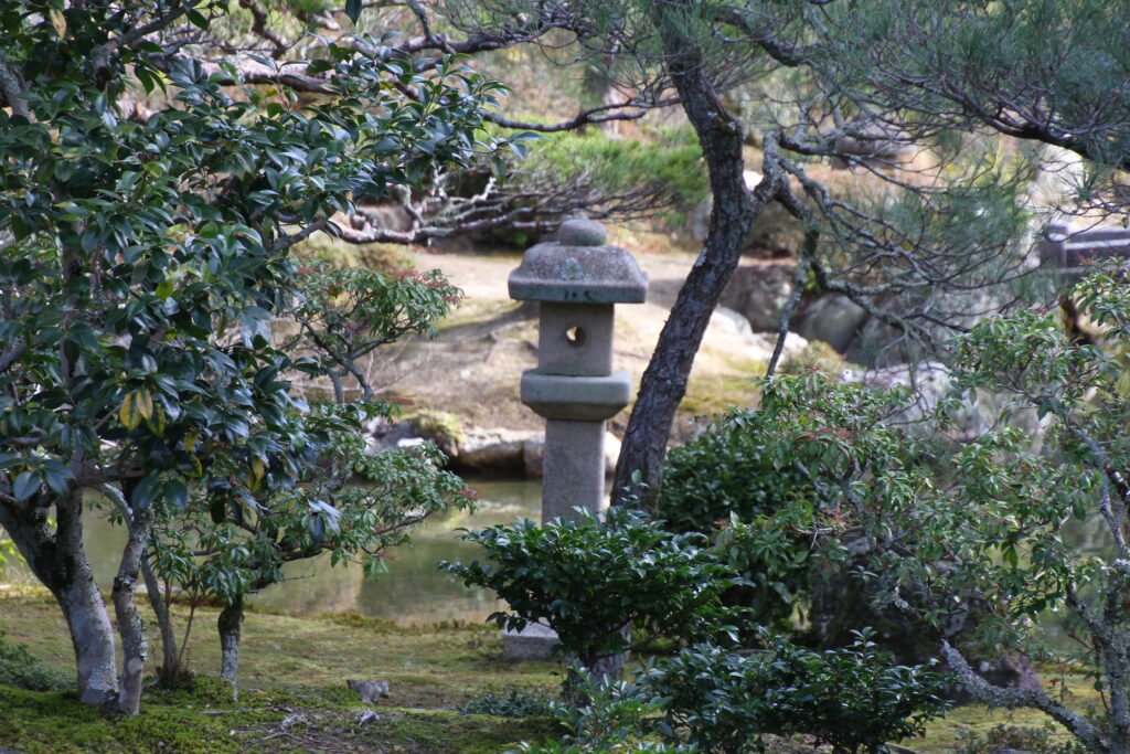 Garden viewed from the Goten buildings at Ninna-ji temple in Kyoto